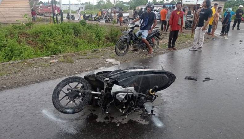 Kecelakaan Berboncengan Motor Lalu Tabrak Truk di Mimika, 2 Siswa SMP Tewas