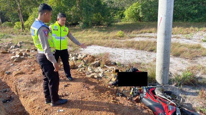 Kecelakaan Tunggal di Mirang Belitung Timur, Pengendara Motor Terbentur Batu hingga Tewas