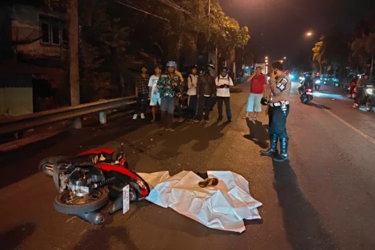 Pemotor Asal Trenggalek Tewas Terlindas Bus Patas Harapan Jaya