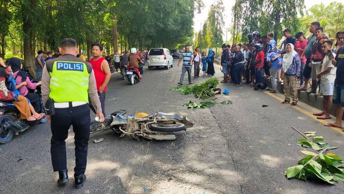 Pemotor Tewas Usai Tabrak Belakang Truk di Jalinsum Asahan