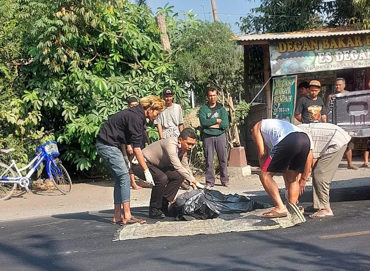 Kecelakaan di Branggahan, Pemotor Tewas usai Tersenggol Truk hingga Terpental