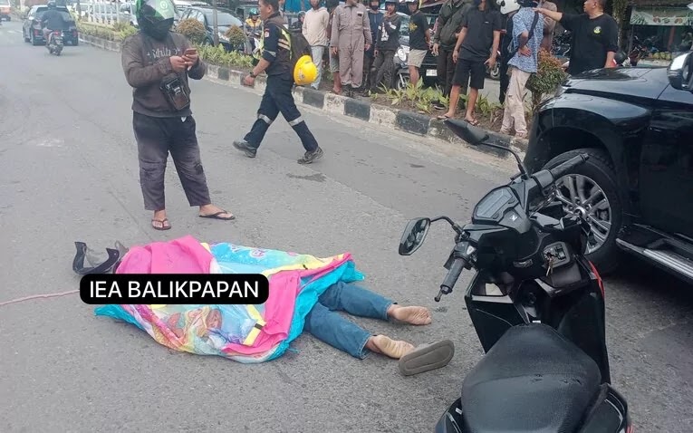 Sepeda Motor Disenggol Truk, Lansia di Balikpapan Meninggal Dunia