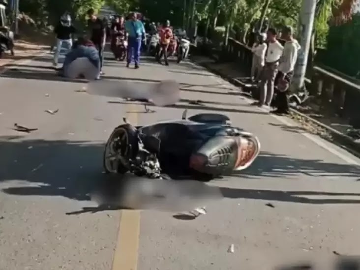 Tragis! Kecelakaan Beruntun di Bukit Kolema Baubau, 1 Tewas dan 5 Luka-luka